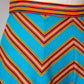 70s Chevron Flutter Shorts / S