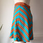 70s Chevron Flutter Shorts / S