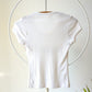 70s French Cut Striped Tee / XS-S