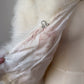 70s White Marabou Feather Jacket / S-M
