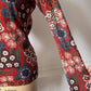 Rare 90s Yohji Yamamoto Floral Wool Turtleneck Sweater / M