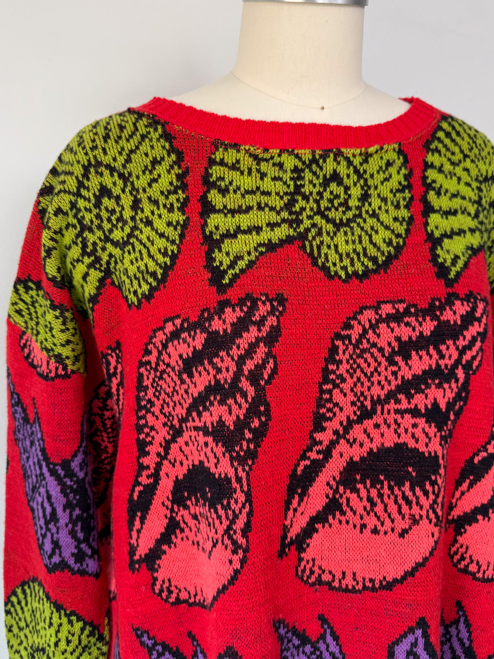 80s Betsey Johnson Seashell Sweater
