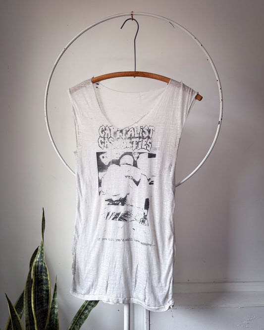 80s Capitalist Casualties Distressed Thrashed Paper Thin Metal Band T-Shirt / XS