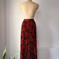 1980s Escada Pleated Maxi Skirt / S