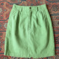 80s Esprit Green Linen Skirt / S