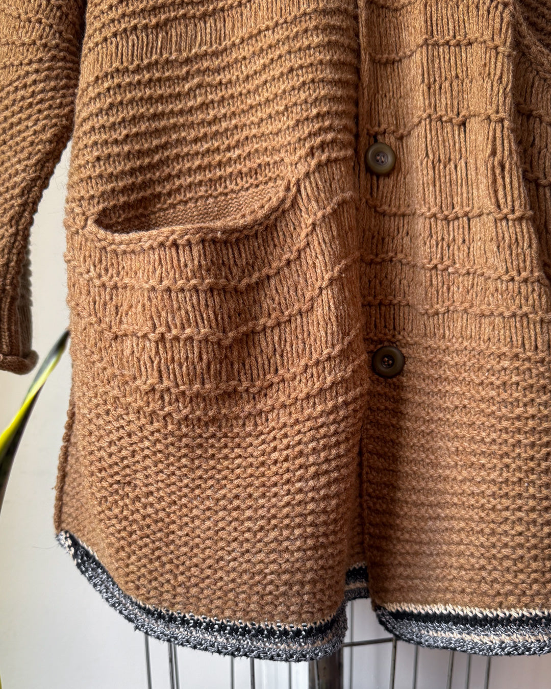 80s Matsuda Open Knit Wool Cardigan / S-L