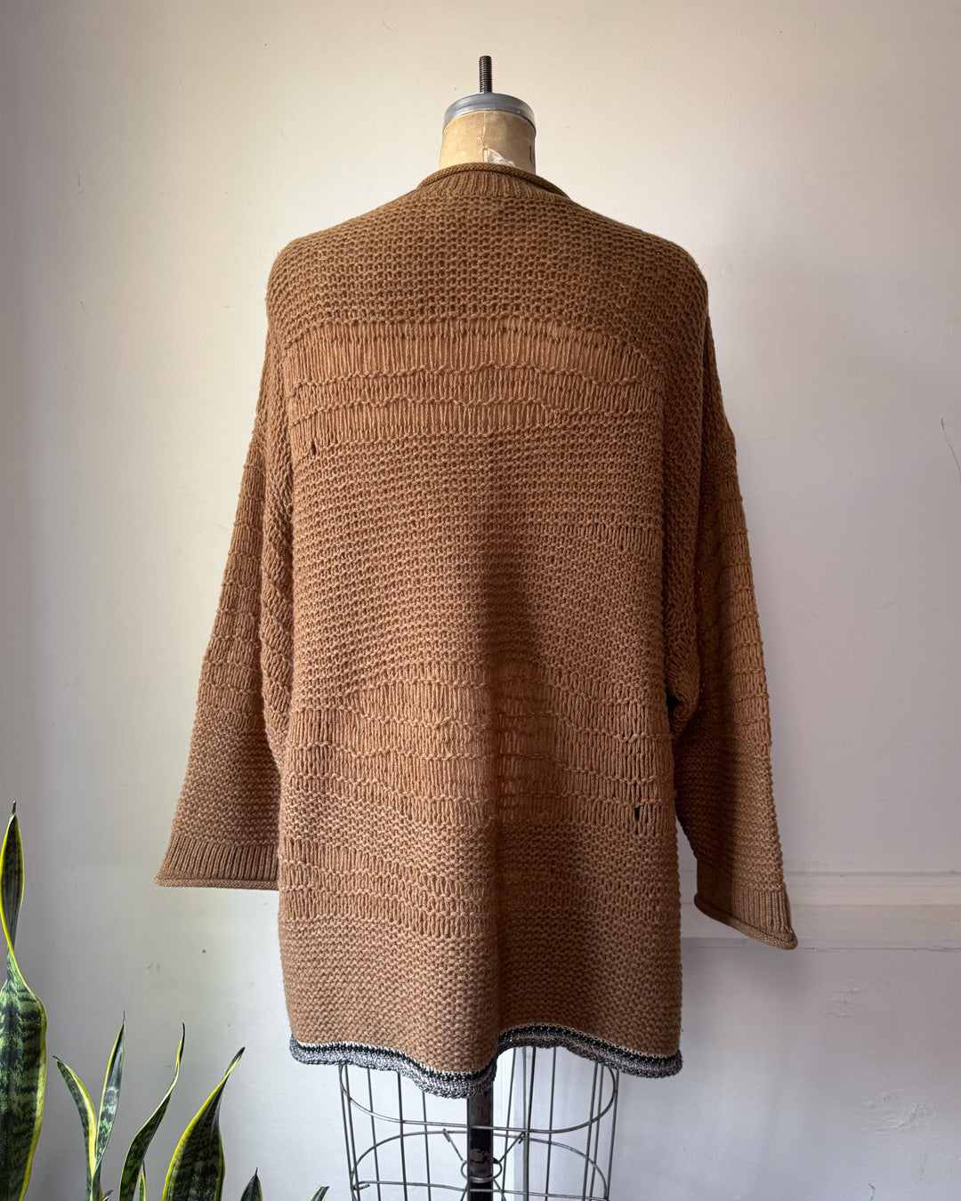 80s Matsuda Open Knit Wool Cardigan / S-L