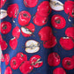 90s Nicole Miller Novelty Apple Print Silk Shirt / S-M