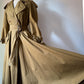 80s Norma Kamali Cotton Full Skirt Trench / XS-S