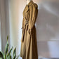 80s Norma Kamali Cotton Full Skirt Trench / XS-S