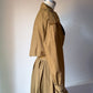 80s Norma Kamali Cotton Full Skirt Trench / XS-S