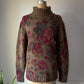 80s Ralph Lauren Floral Wool Sweater / S