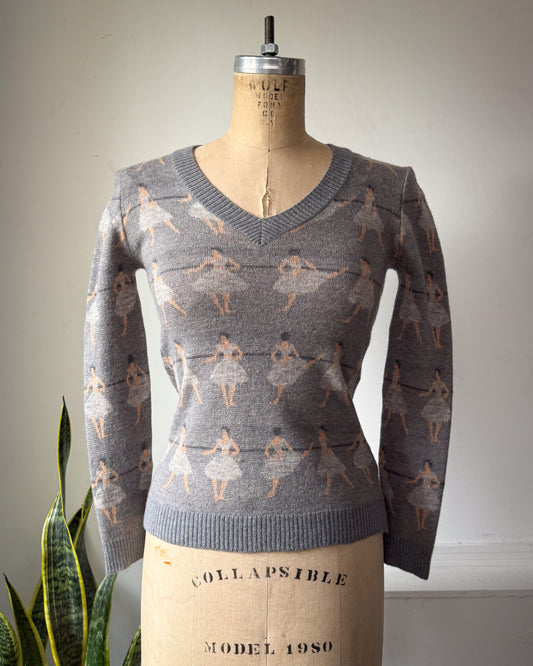 80s Valentino Boutique Ballerina Sweater / XS