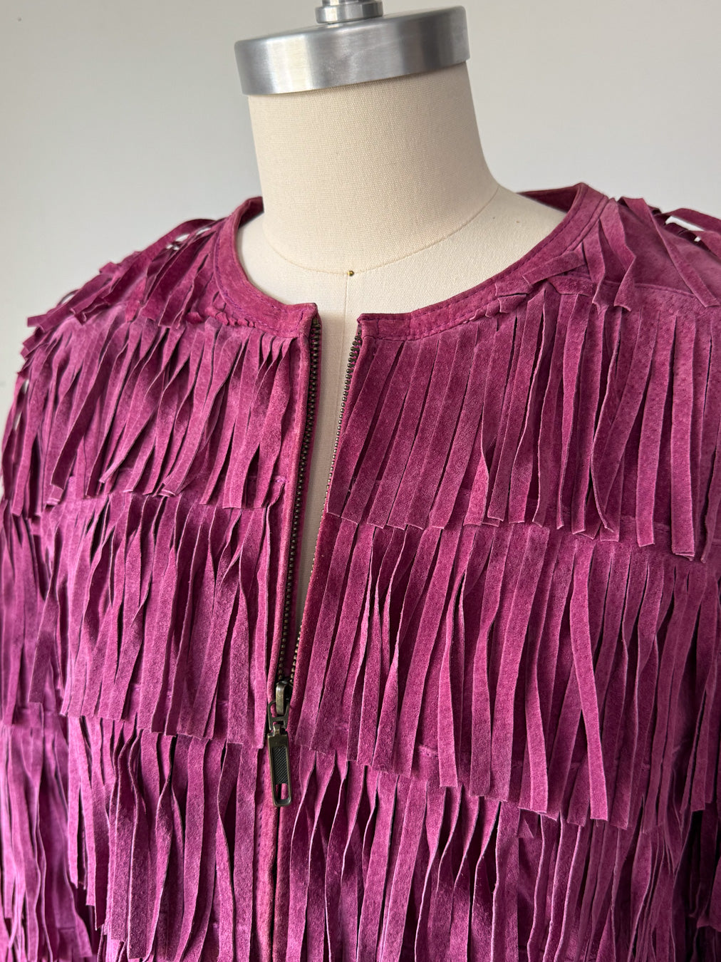 Y2K Suede Fringe Jacket / S-M