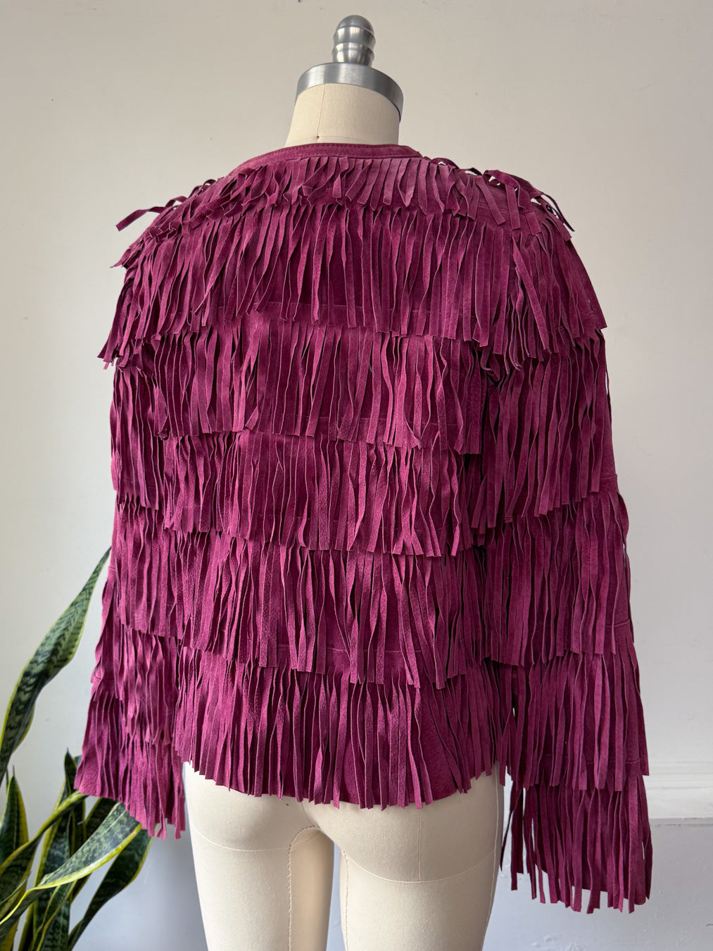 Y2K Suede Fringe Jacket / S-M