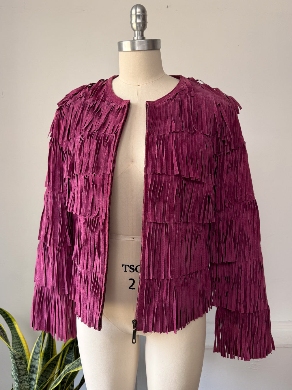 Y2K Suede Fringe Jacket / S-M