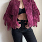 Y2K Suede Fringe Jacket / S-M