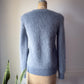 90s Dusty Blue Angora Cardigan / S
