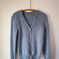 90s Dusty Blue Angora Cardigan / S