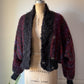 80s Fuzzy Hand Knit Mohair Cardigan / S-L