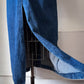 80s Denim Removeable Cape Maxi Coat / M-L