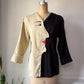 80s Novelty Cotton Face Shirt / S-M