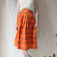 80s Orange & Pink Iridescent Silk Skirt / XS