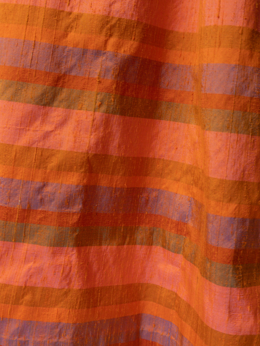 80s Orange & Pink Iridescent Silk Skirt / XS