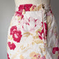 80s Floral Print Cotton Skirt / S