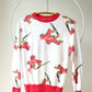 80s Roller Skate Print Pullover / M