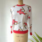 80s Roller Skate Print Pullover / M