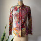 90s Etro Colorful Printed Cotton Shirt / M