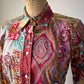 90s Etro Colorful Printed Cotton Shirt / M