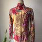 90s Etro Colorful Printed Cotton Shirt / M