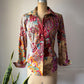90s Etro Colorful Printed Cotton Shirt / M