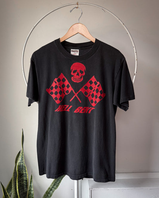 90s Archaic Smile Hell Bent Skull Graphic T-Shirt / M