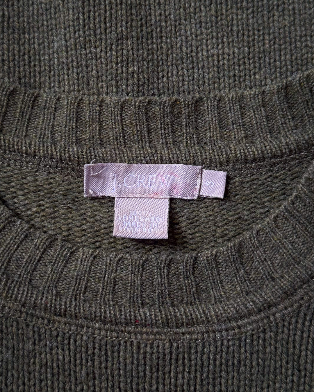 90s Green Wool Pinecone Sweater / S