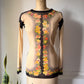 90s Gaultier Floral Mesh Top / M