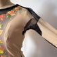 90s Gaultier Floral Mesh Top / M