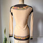 90s Gaultier Floral Mesh Top / M