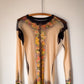 90s Gaultier Floral Mesh Top / M