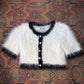 90s Jill Stuart 100% Angora Cropped Sweater / XS-S
