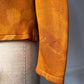 90s Galliano Burnt Orange Silk Knit Cardigan Sweater Twin 2pc Set / L