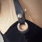 90s Lip Service Velvet & Leather Crop Top Bustier / S