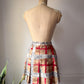 90s Moschino Novelty Paper Print Wool Wrap Skirt / S