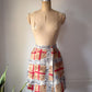 90s Moschino Novelty Paper Print Wool Wrap Skirt / S