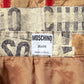 90s Moschino Novelty Paper Print Wool Wrap Skirt / S