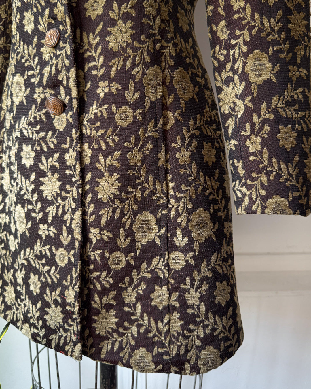 90s Nanette Lepore Floral Brocade Jacket / S