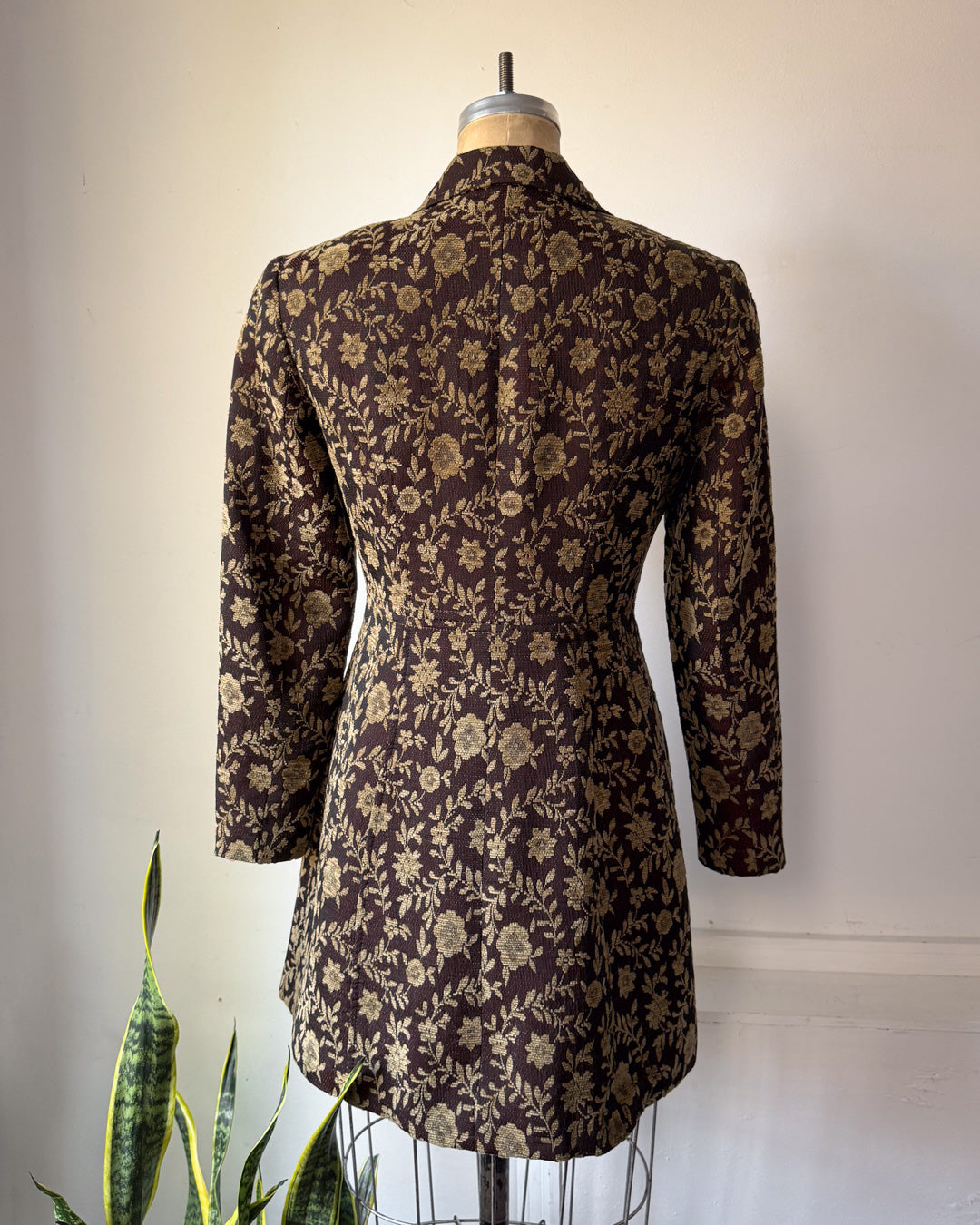 90s Nanette Lepore Floral Brocade Jacket / S