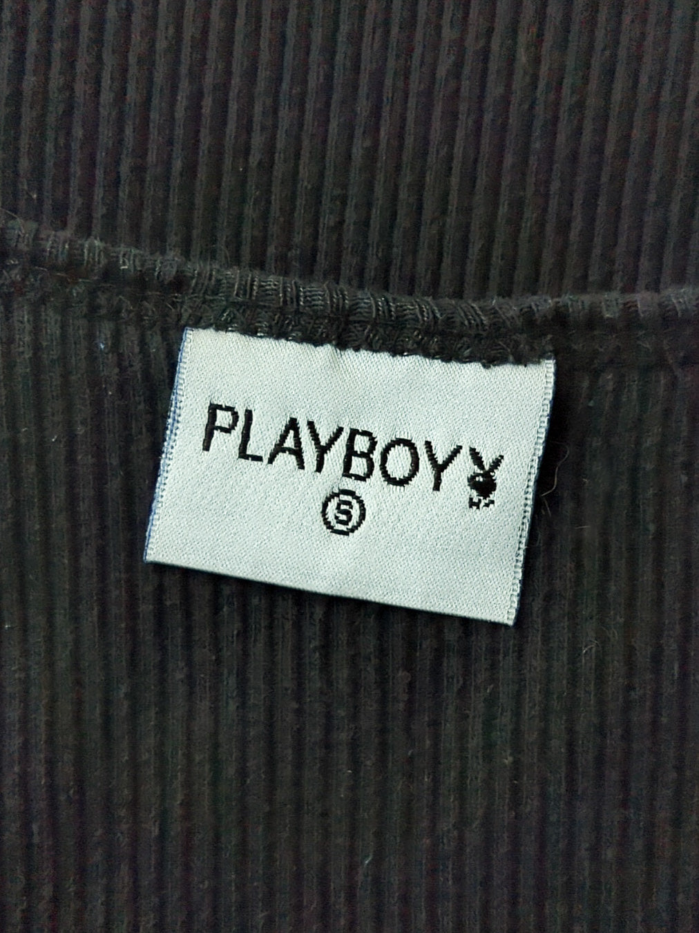 90s Playboy Bunny Ribbed Cotton Tank Top / S
